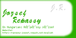 jozsef repassy business card